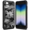 eng pl Ringke Fusion X Design case armored cover with frame for iPhone SE 2022 SE 2020 iPhone 8 iPhone 7 Black Camo Black FX612E73 91839 1