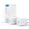 eng pl Choetech Set 2 x Wall Charger EU Power Adapter for Fast Charging USB Type C Power Delivery 20W 3A White PD5005 EU 89355 14