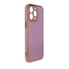 eng pl Lighting Color Case for Samsung Galaxy A53 5G Gold Frame Gel Cover Purple 96182 2