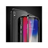 Magnetický oboustranný kryt s tvrzeným sklem na iPhone 14 - černý