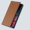 Dux Ducis Skin X2 luxusní flipové pouzdro na Samsung Galaxy S23 Ultra - hnědé