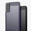 Ohebný carbon kryt na Samsung Galaxy S21 Plus 5G - modrý