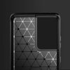 Ohebný carbon kryt na Samsung Galaxy S21 Ultra 5G - černý