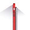 Mléčný silikonový kryt na Samsung Galaxy S21 Ultra 5G - červený
