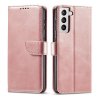 Magnetické elegantní pouzdro na Samsung Galaxy S22 Plus - růžové