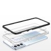 Akrylový Clear 3v1 obal na Samsung Galaxy S21 5G - černý