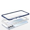 Akrylový Clear 3v1 obal na Samsung Galaxy S21 Plus 5G - modrý