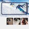 Akrylový Clear 3v1 obal na Samsung Galaxy S22 Ultra - modrý