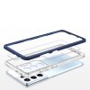 Akrylový Clear 3v1 obal na Samsung Galaxy S22 Ultra - modrý