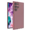 TPU Spring ultratenký kryt na Samsung Galaxy S22 Ultra - světle růžový
