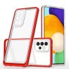 Akrylový Clear 3v1 obal na Samsung Galaxy A13 5G - červený