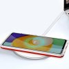 Akrylový Clear 3v1 obal na Samsung Galaxy A53 5G - červený