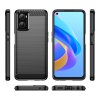 Ohebný carbon kryt na Oppo A76 / Realme 9i - černý