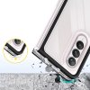 Akrylový Clear 3v1 obal na Samsung Galaxy Z Fold 4 - modrý