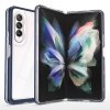 Akrylový Clear 3v1 obal na Samsung Galaxy Z Fold 4 - modrý