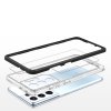 Akrylový Clear 3v1 obal na Samsung Galaxy S23 Ultra - černý