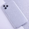 Třpytivý kryt na iPhone 13 Pro - stříbrný