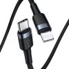 eng pl Baseus Cafule Cable durable nylon cable USB Type C PD Lightning 18W QC3 0 1m black gray CATLKLF G1 52262 2