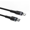 eng pl Baseus Cafule Cable durable nylon cable USB Type C PD Lightning 18W QC3 0 1m black gray CATLKLF G1 52262 4