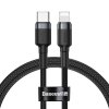 eng pl Baseus Cafule Cable durable nylon cable USB Type C PD Lightning 18W QC3 0 1m black gray CATLKLF G1 52262 1