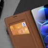 Dux Ducis Skin X2 luxusní flipové pouzdro na Xiaomi Redmi Note 12 4G - hnědé