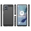 Ohebný carbon kryt na Motorola Moto G53 - černý