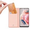 Dux Ducis Skin Pro luxusní flipové pouzdro na Xiaomi Redmi Note 12 4G - růžové