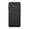 Ohebný carbon kryt na Samsung Galaxy Xcover 6 Pro - černý