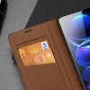 Dux Ducis Skin X2 luxusní flipové pouzdro na Xiaomi Redmi Note 12 Pro Plus - hnědé