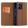 Dux Ducis Skin X2 luxusní flipové pouzdro na Xiaomi Redmi Note 12 Pro Plus - hnědé