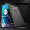 Ohebný carbon kryt na Motorola Moto G71 5G - černý