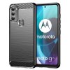 Ohebný carbon kryt na Motorola Moto G71 5G - černý