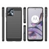 Ohebný carbon kryt na Motorola Moto G13 / G23 - černý