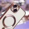 Chrome MagSafe kryt na iPhone 14 Plus – rose gold