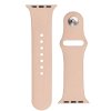 Silikonový řemínek s knoflíkovou sponou APS pro Apple Watch 8 / 7 / 6 / 5 / 4 / 3 / 2 / SE (41/40/38mm) – běžový