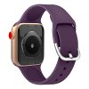 Univerzální silikonový řemínek APS pro Apple Watch 8 / 7 / 6 / 5 / 4 / 3 / 2 / SE (41/40/38mm) – šedofialový