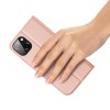 Dux Ducis Skin Pro luxusní flipové pouzdro na iPhone 15 Plus - růžové