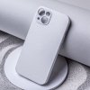 Koženkový elegantní kryt na iPhone 13 - bílý