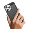 Ohebný carbon kryt na iPhone 15 Pro Max - černý