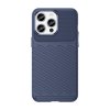 Thunder carbon kryt na iPhone 15 Pro Max - modrý