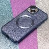 Třpytivý Chrome MagSafe kryt na iPhone 15 Pro - modrý