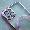 Chrome MagSafe kryt na iPhone 15 - rose gold