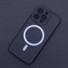 Silikonový kryt s MagSafe na iPhone 15 Pro - černý
