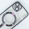 Chrome MagSafe kryt na iPhone 15 Pro - černý