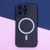 Silikonový kryt s MagSafe na iPhone 15 Plus - černý