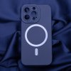 Silikonový kryt s MagSafe na iPhone 15 Pro - modrý