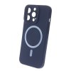 Silikonový kryt s MagSafe na iPhone 15 Pro Max - modrý