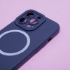 Silikonový kryt s MagSafe na iPhone 15 Plus - modrý