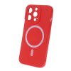 Silikonový kryt s MagSafe na iPhone 15 Pro - červený