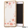 jollyfx bloomy vaska stil tpu gel vaska blommor huawei p9 lite guld